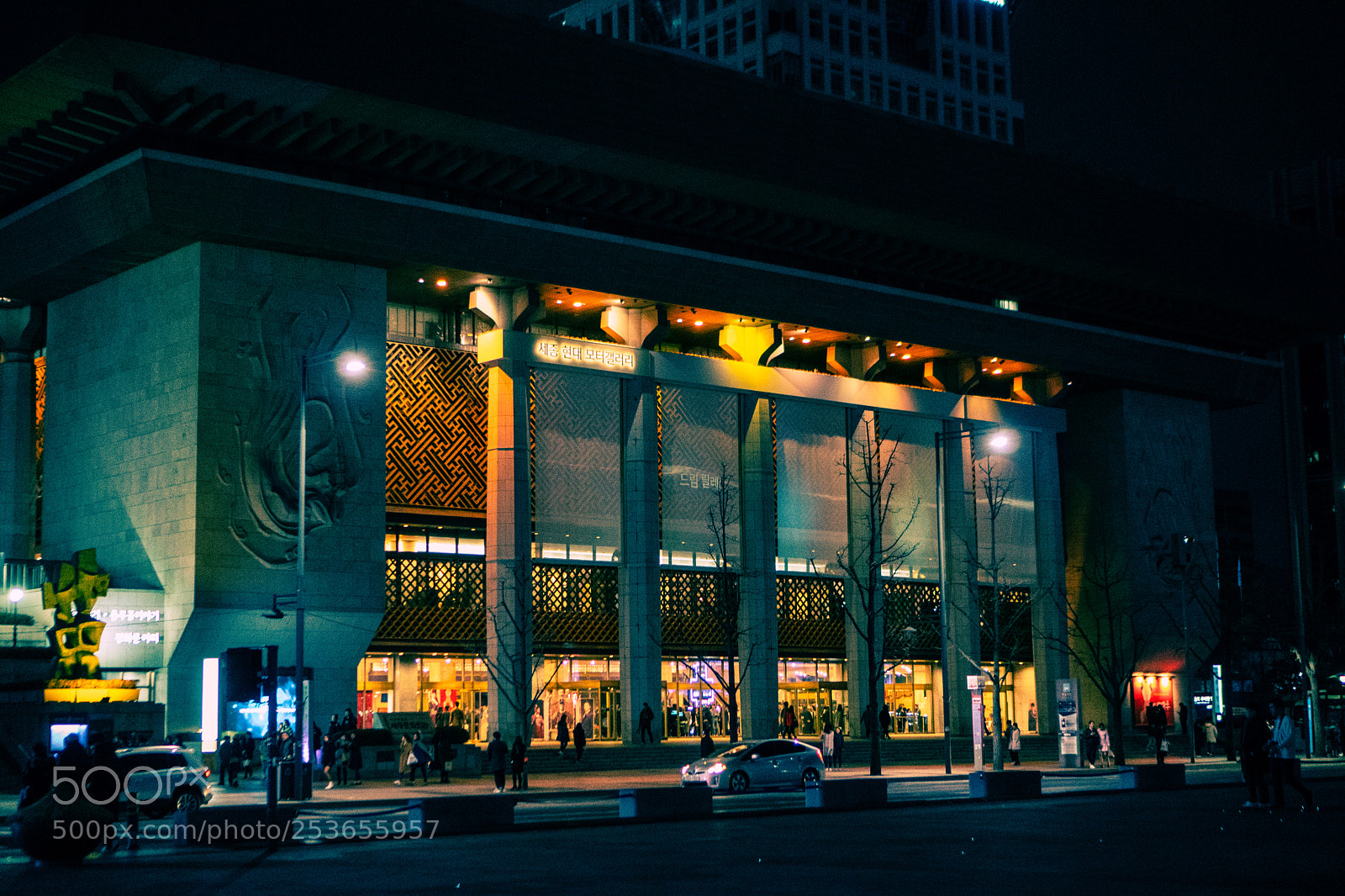 Sony a6300 sample photo. Building at night photography