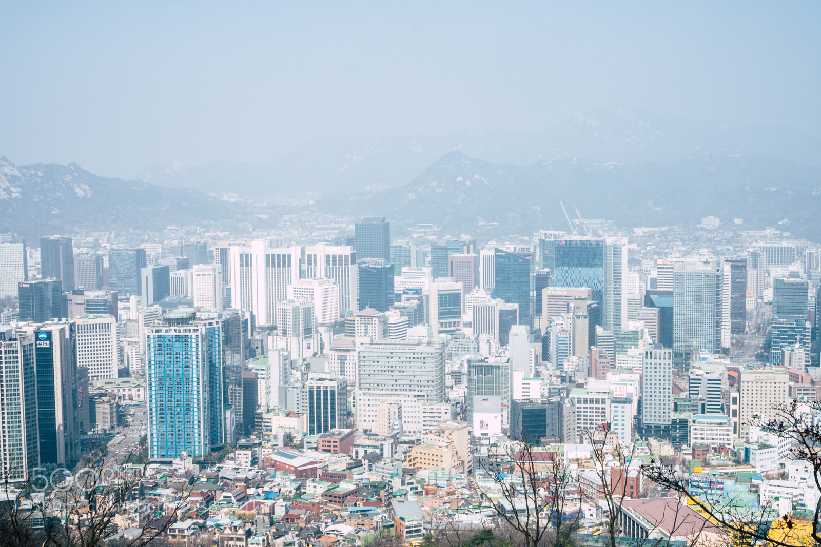 Sony a6300 sample photo. Seoul on hill photography