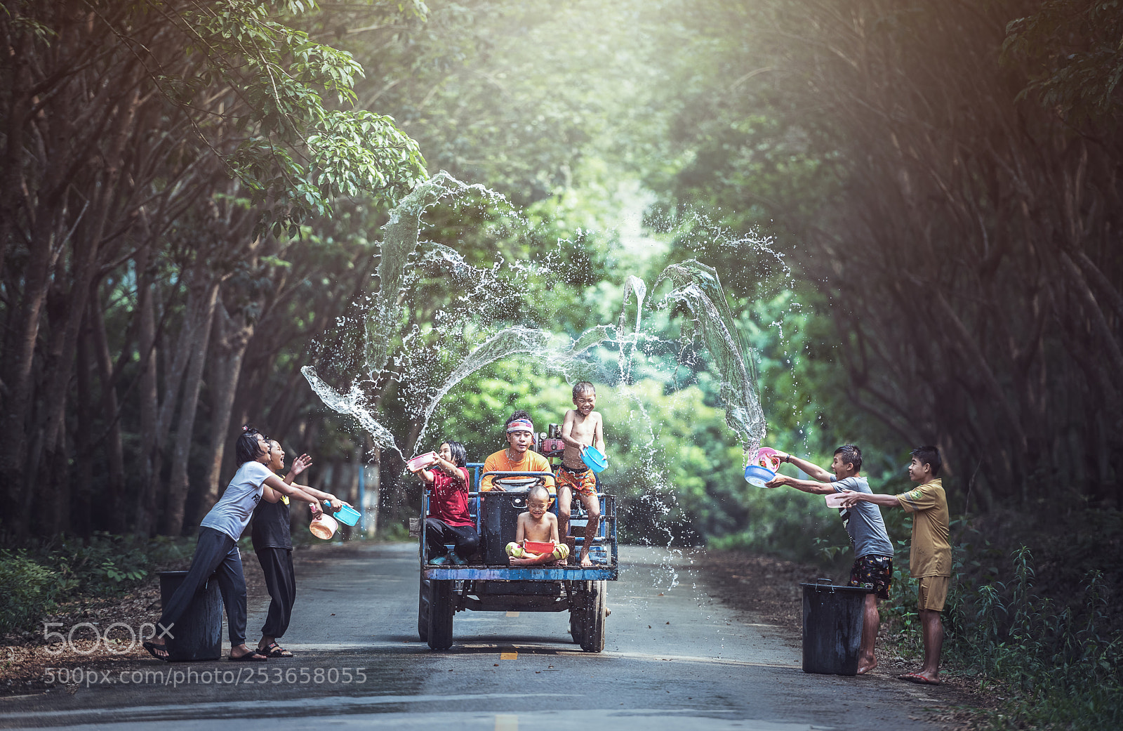 Nikon D810 sample photo. Songkran festival in thailand photography