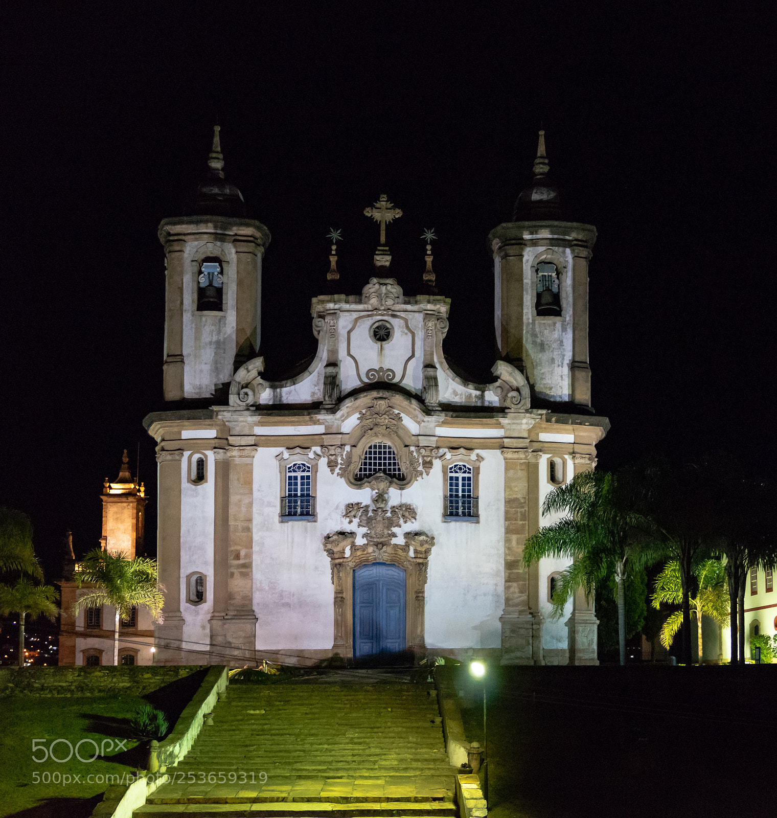 Sony a7 sample photo. Old night church photography