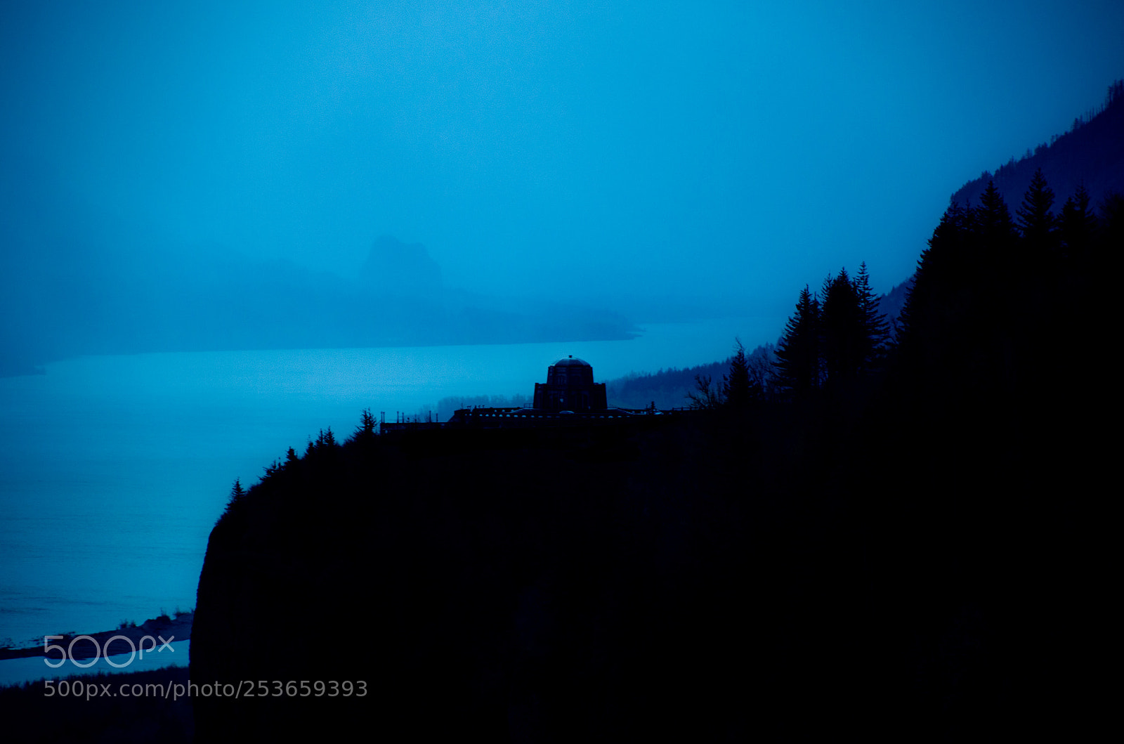 Nikon D5100 sample photo. Silhouette on blue photography
