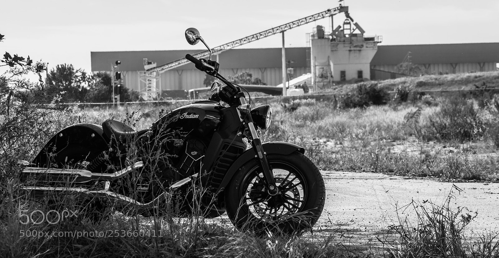 Nikon D3200 sample photo. B&w indian scout photography