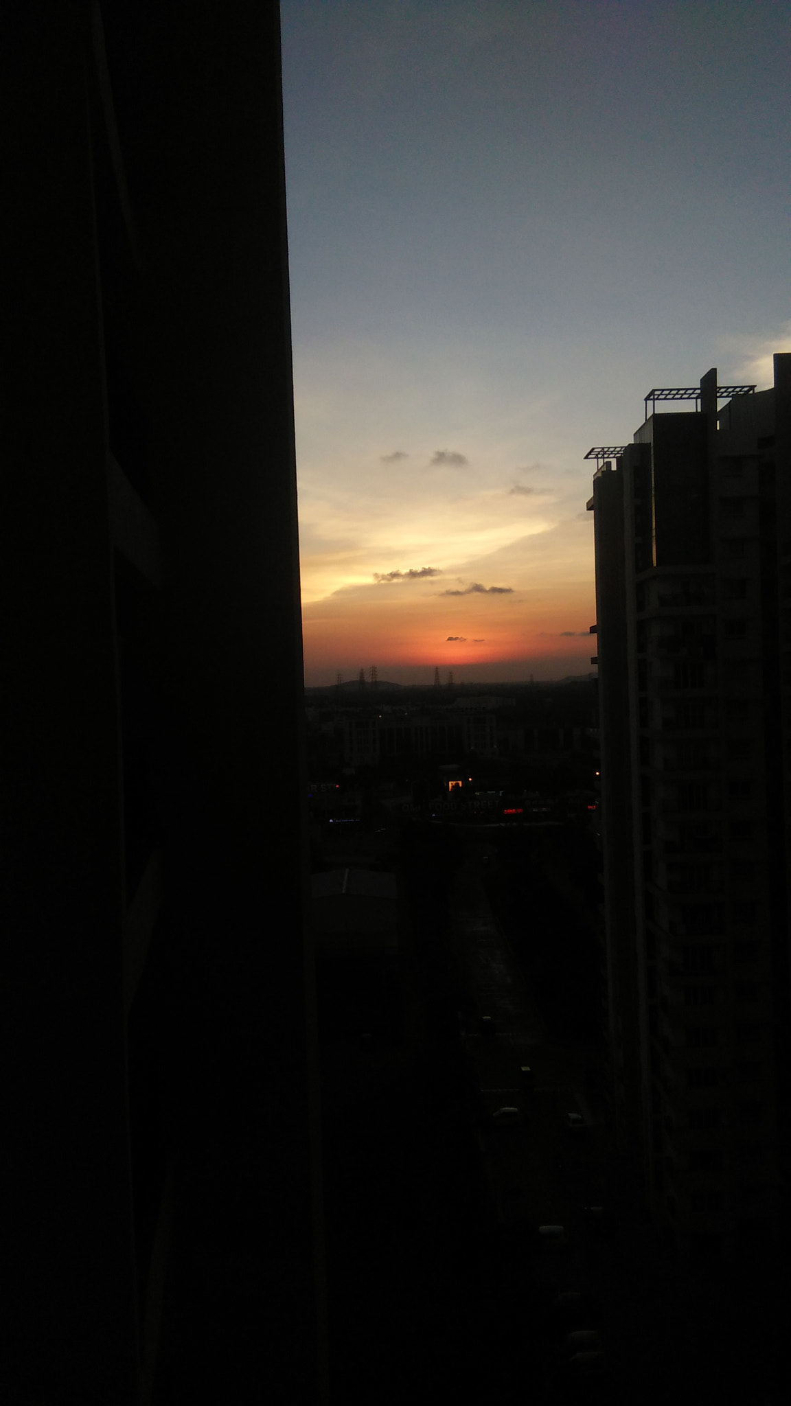 OPPO A33f sample photo. Sunset from metro cities photography