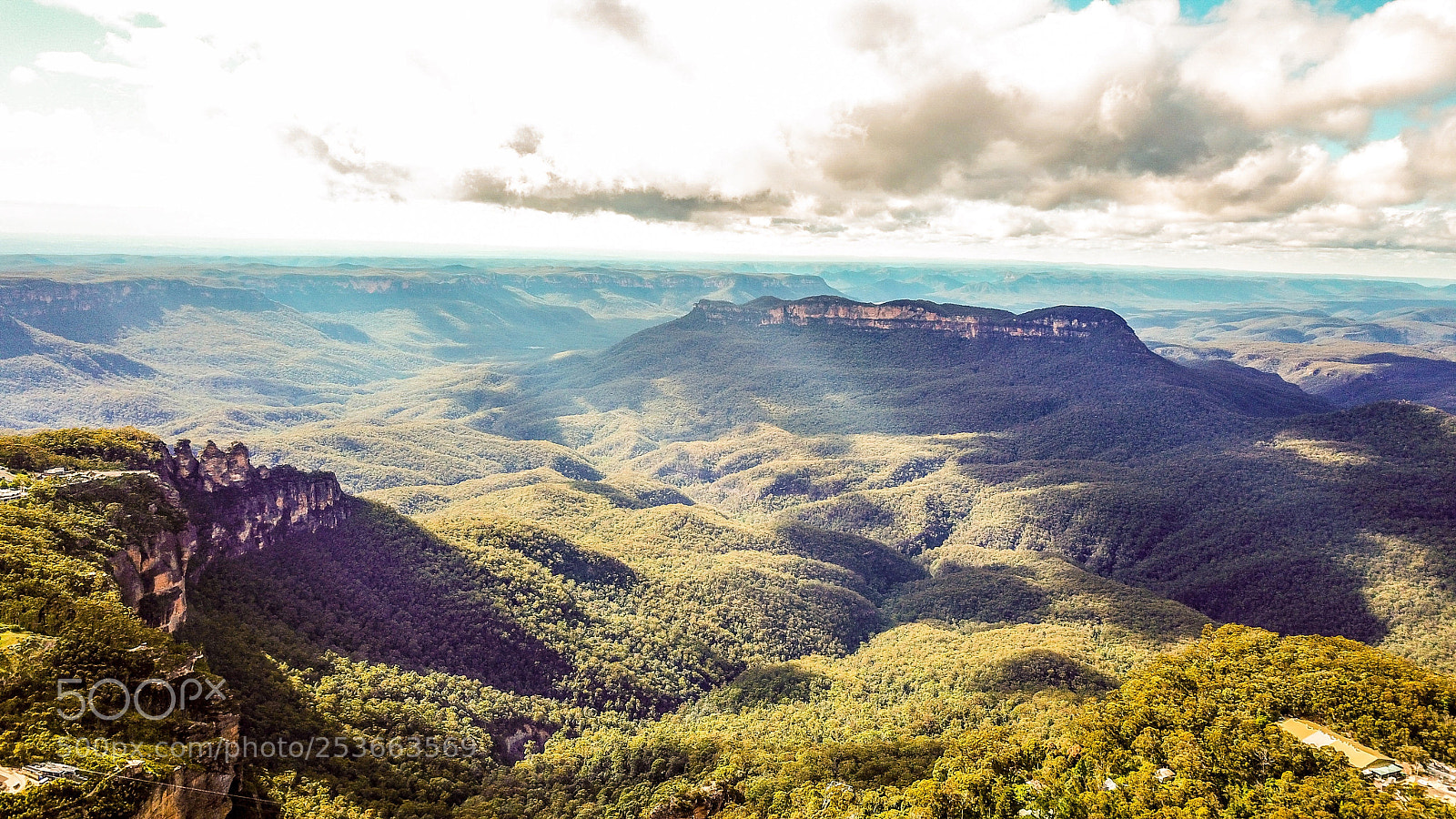 DJI FC220 sample photo. The blue mountains photography