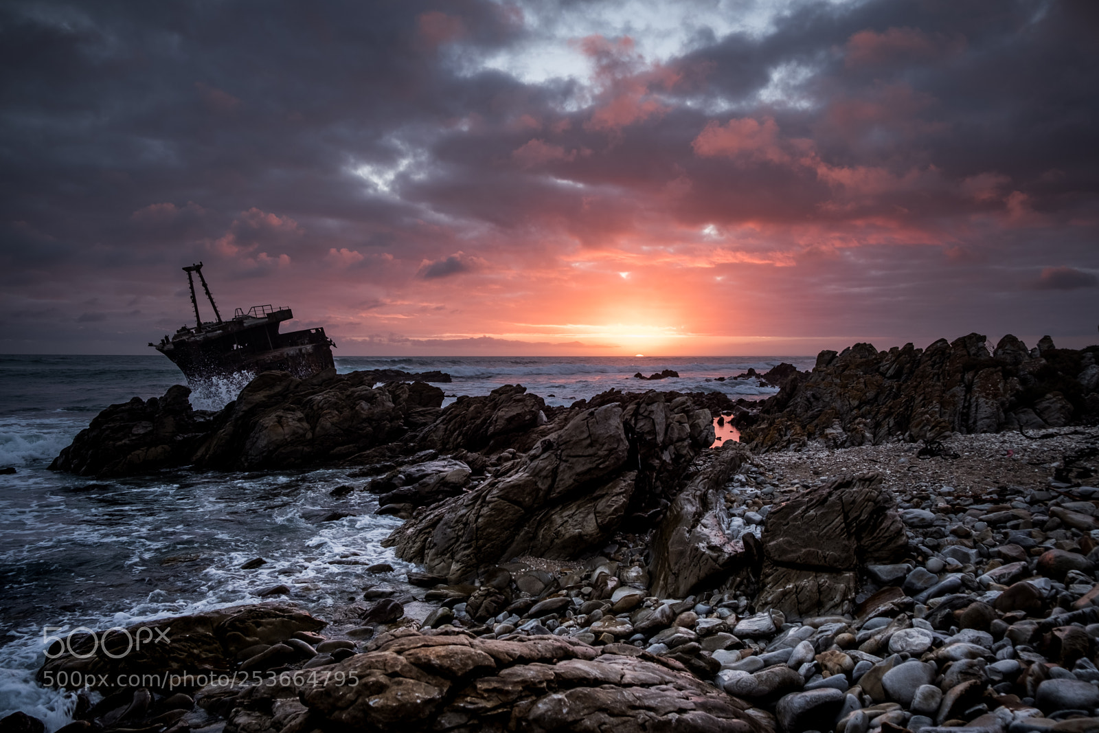 Fujifilm X-T2 sample photo. Sunset in cape agulhas photography