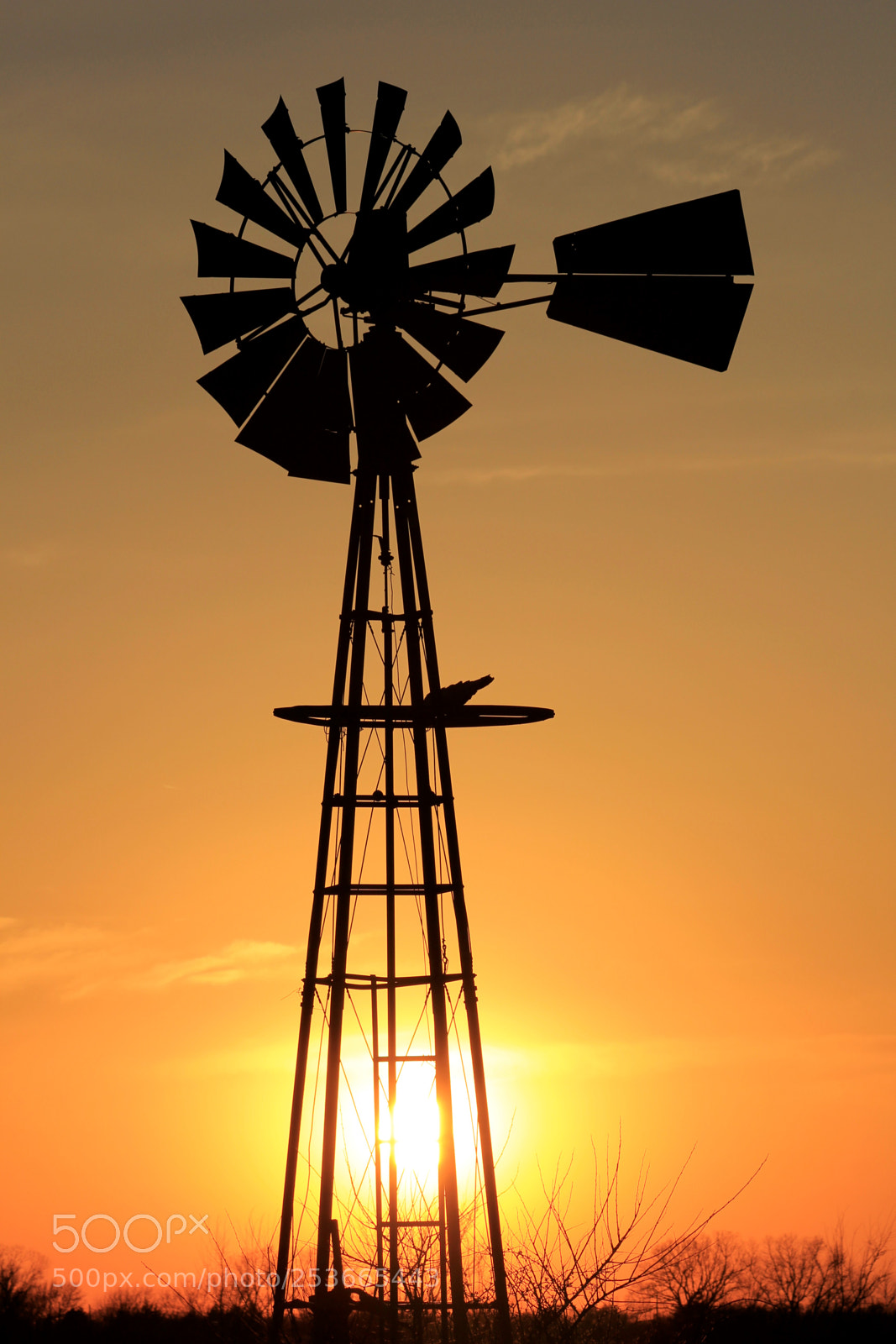 Canon EOS 60D sample photo. Kansas windmill silhouette with photography