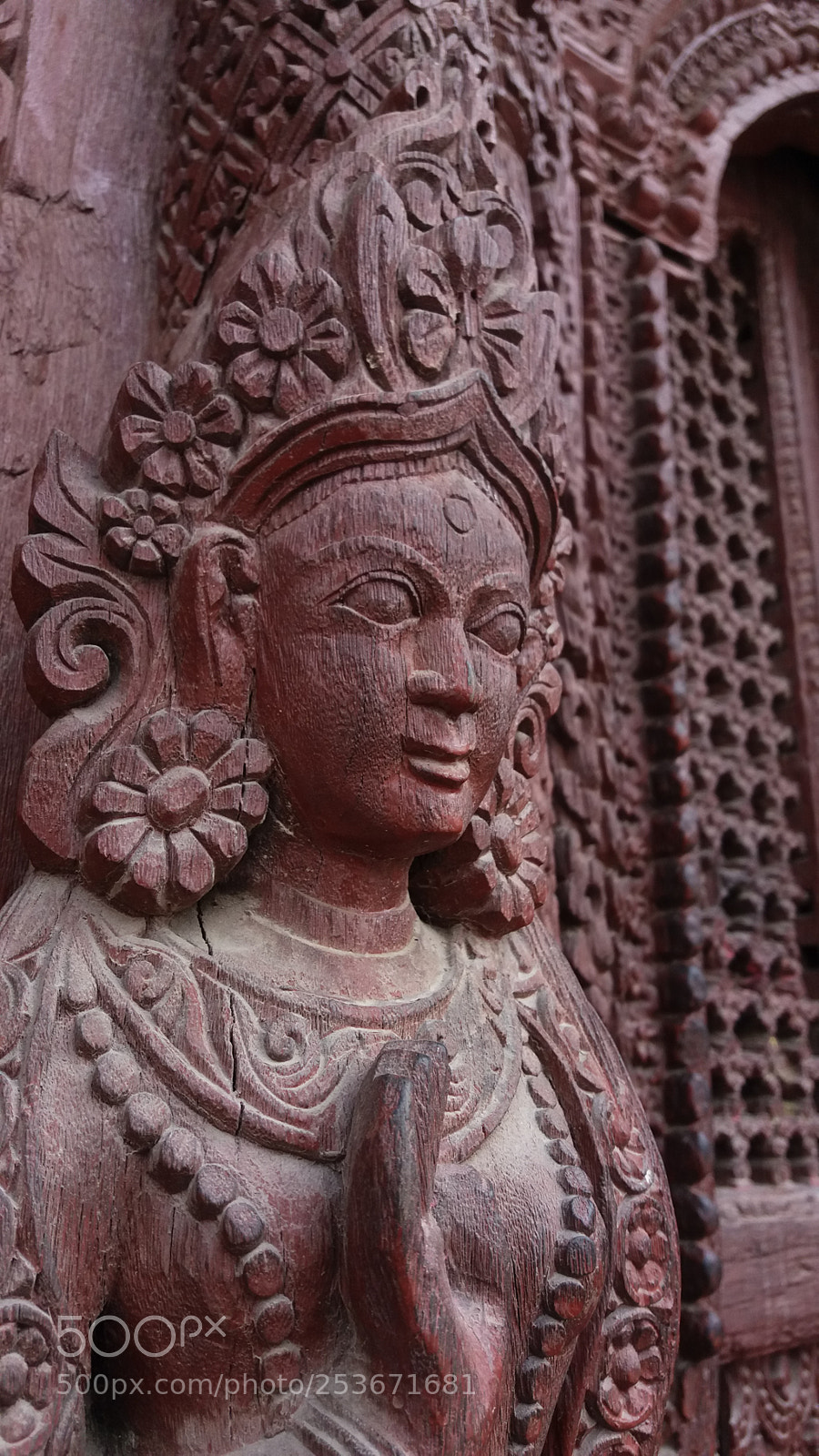 Samsung Galaxy J5 sample photo. Devi goddess wooden craft photography
