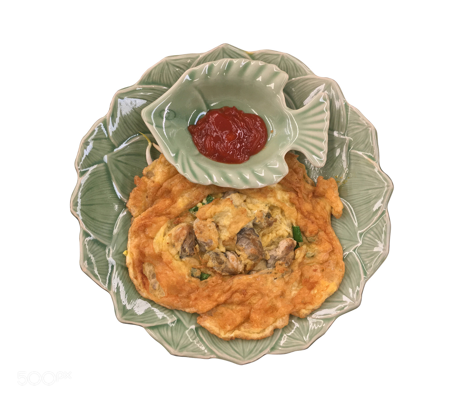 Apple iPhone 6s sample photo. 泰式煎蛋fried thai omelette photography