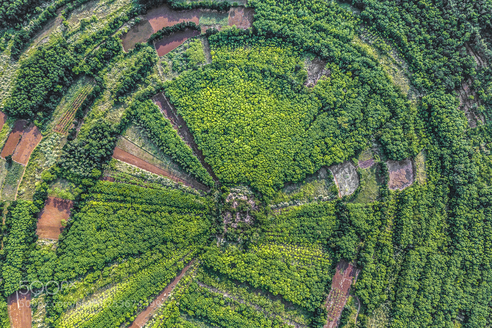 DJI FC220 sample photo. Luojingpan crater in haikou photography