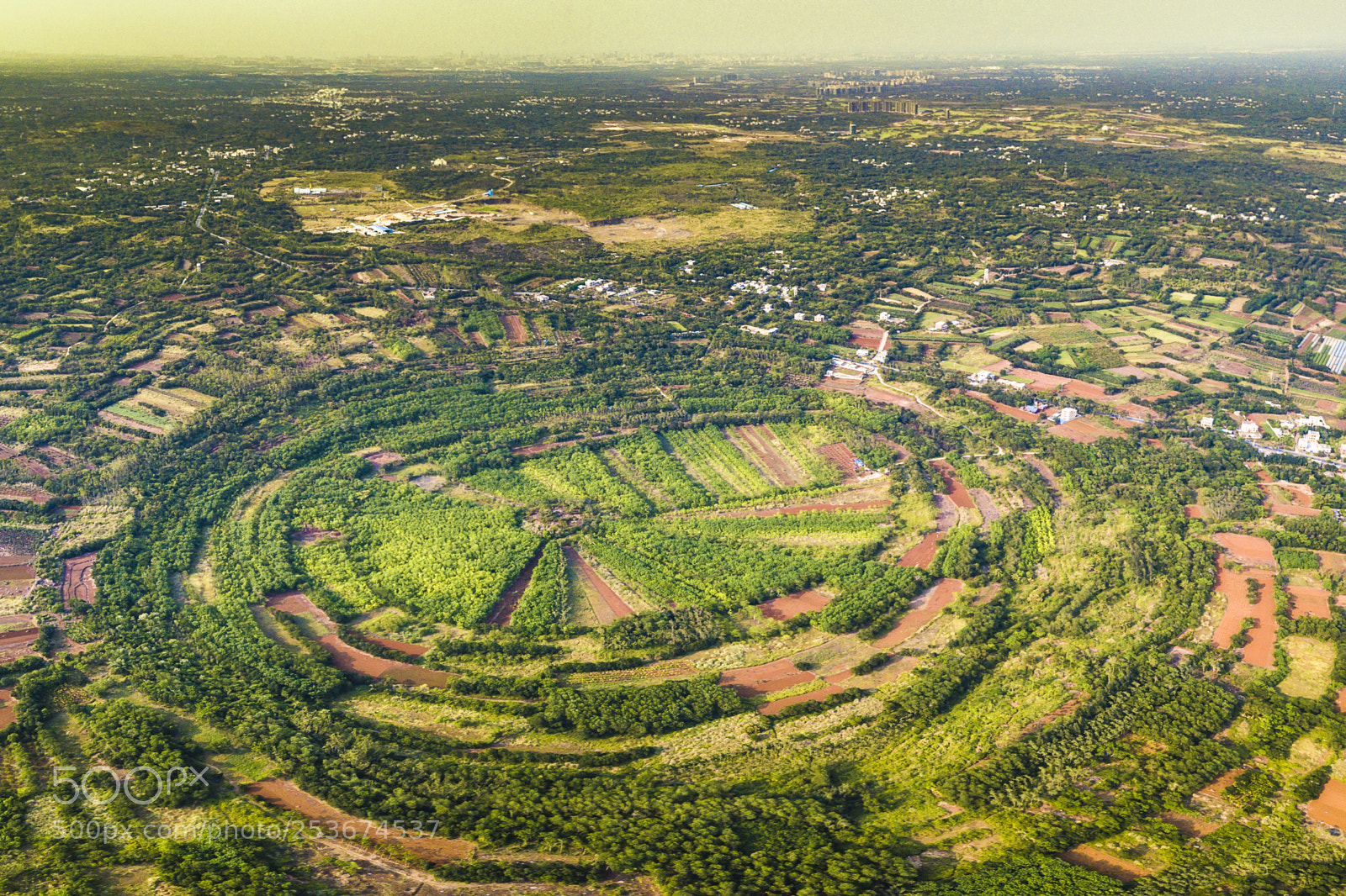 DJI FC220 sample photo. Luojingpan crater in haikou photography