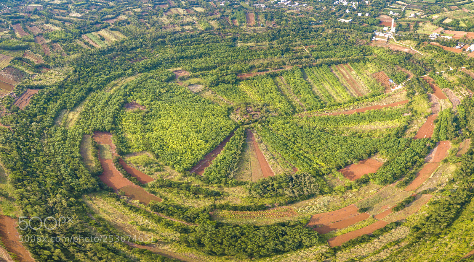 DJI FC220 sample photo. Luojingpan crater in haikou photography