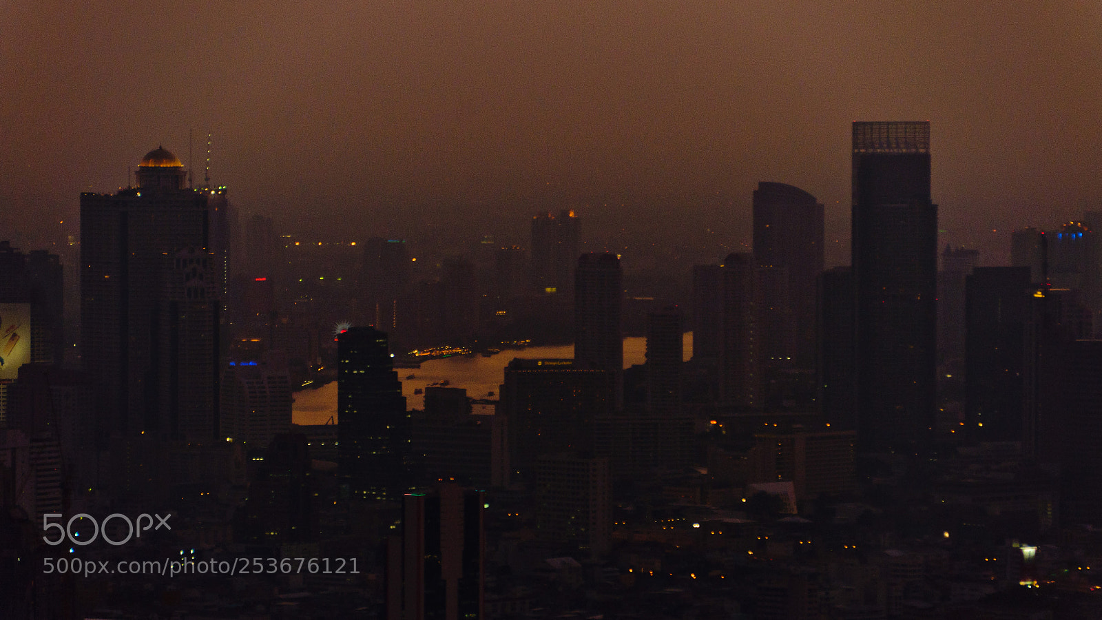 Nikon D5000 sample photo. Bangkok after sunset photography