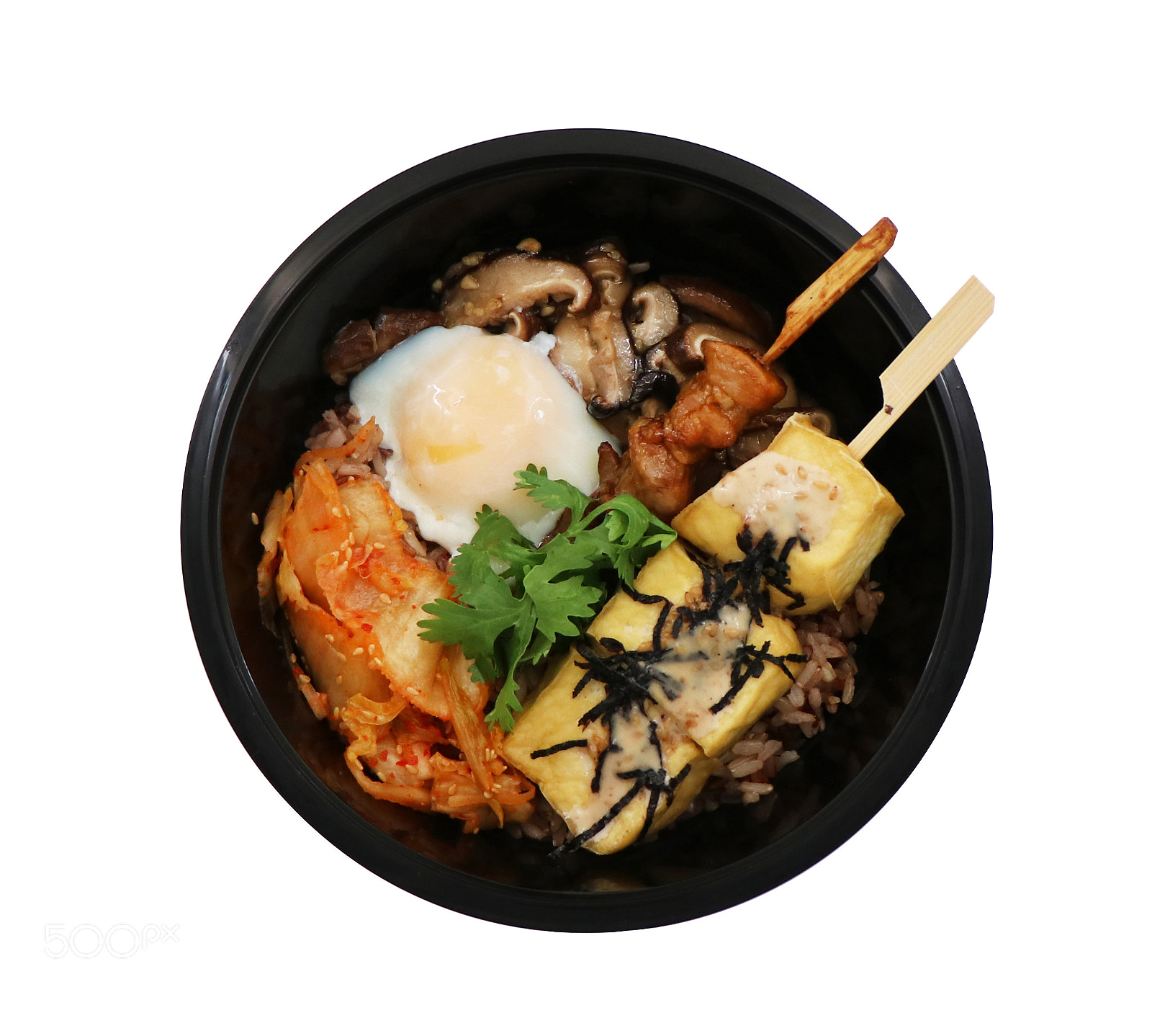 Canon EOS 80D sample photo. Kimchi skewers bento photography