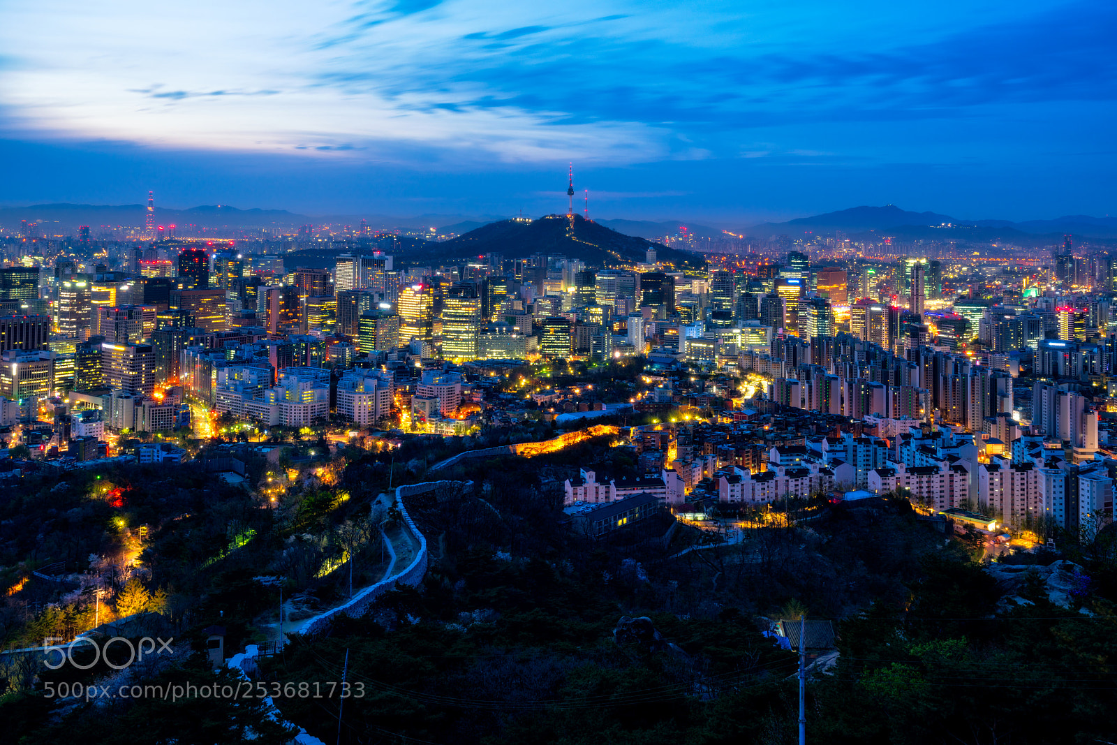 Sony a7R II sample photo. Sunrise scene of seoul photography