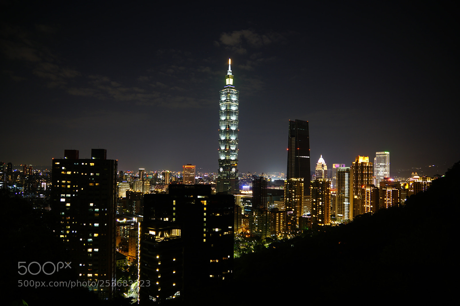 Sony ILCA-77M2 sample photo. Night skyline photography