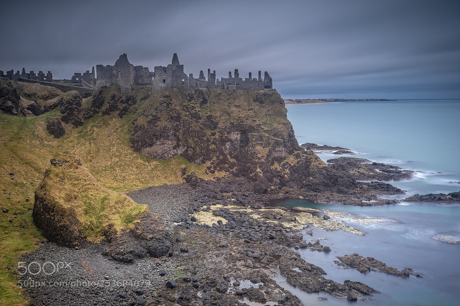 Canon EOS 5D Mark II sample photo. Dunluce castle photography