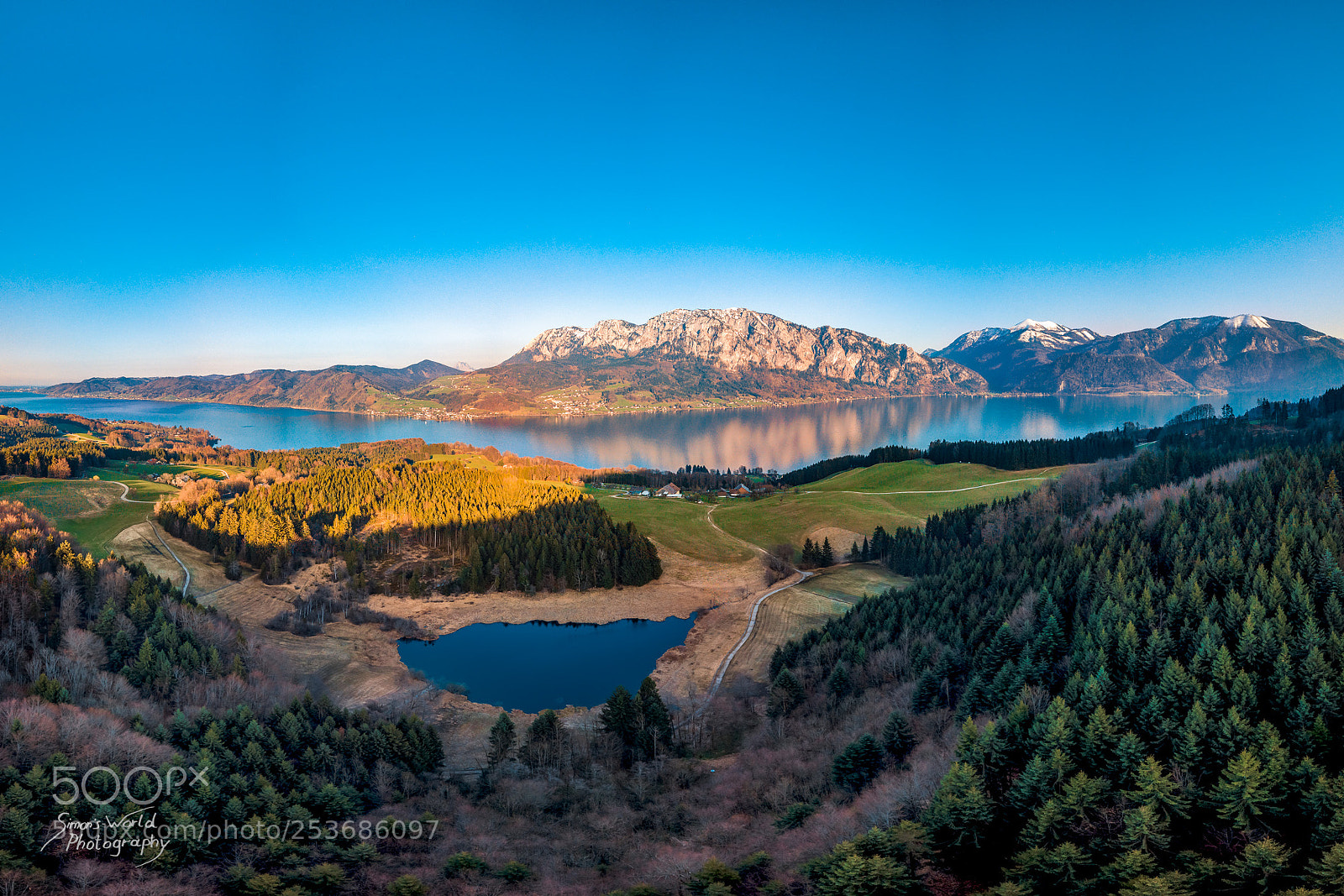 DJI FC220 sample photo. Lakes photography