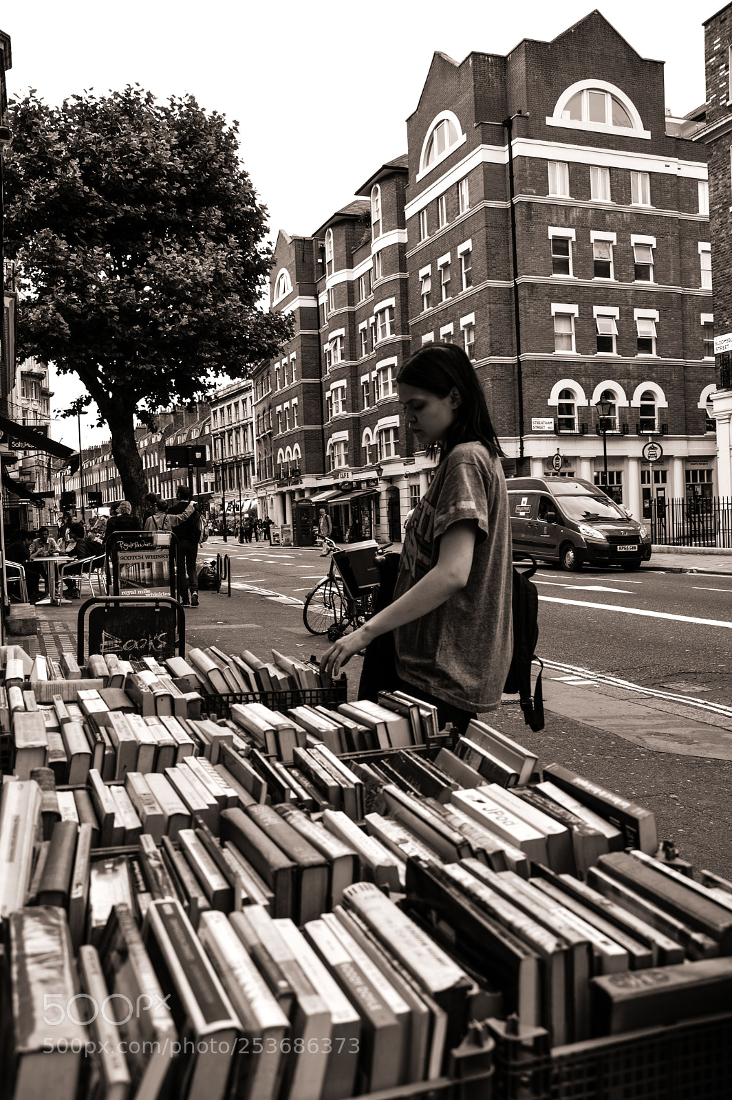 Nikon D3200 sample photo. Books girl photography