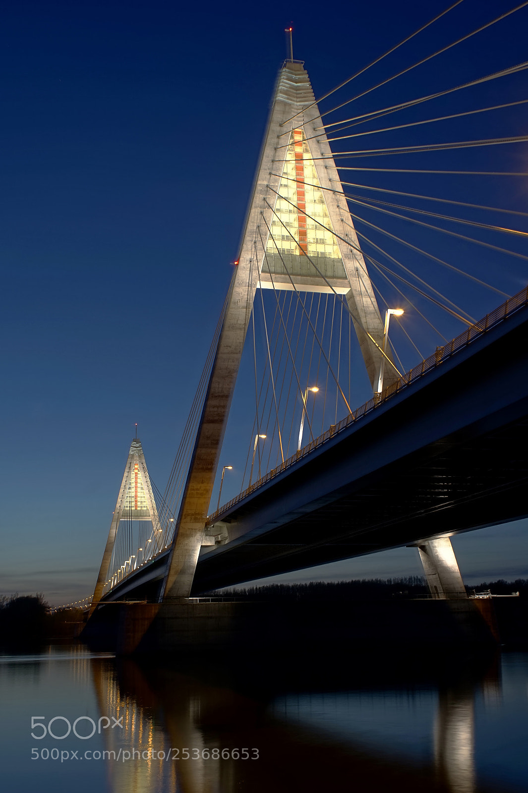 Sony a7 sample photo. Megyeri bridge photography