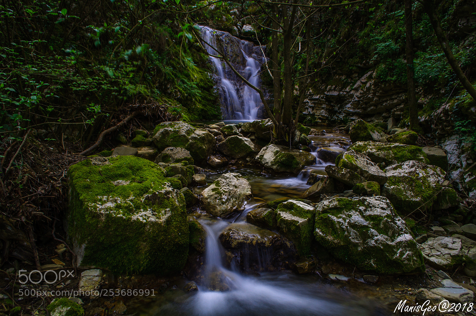 Nikon D5000 sample photo. Waterfall . photography