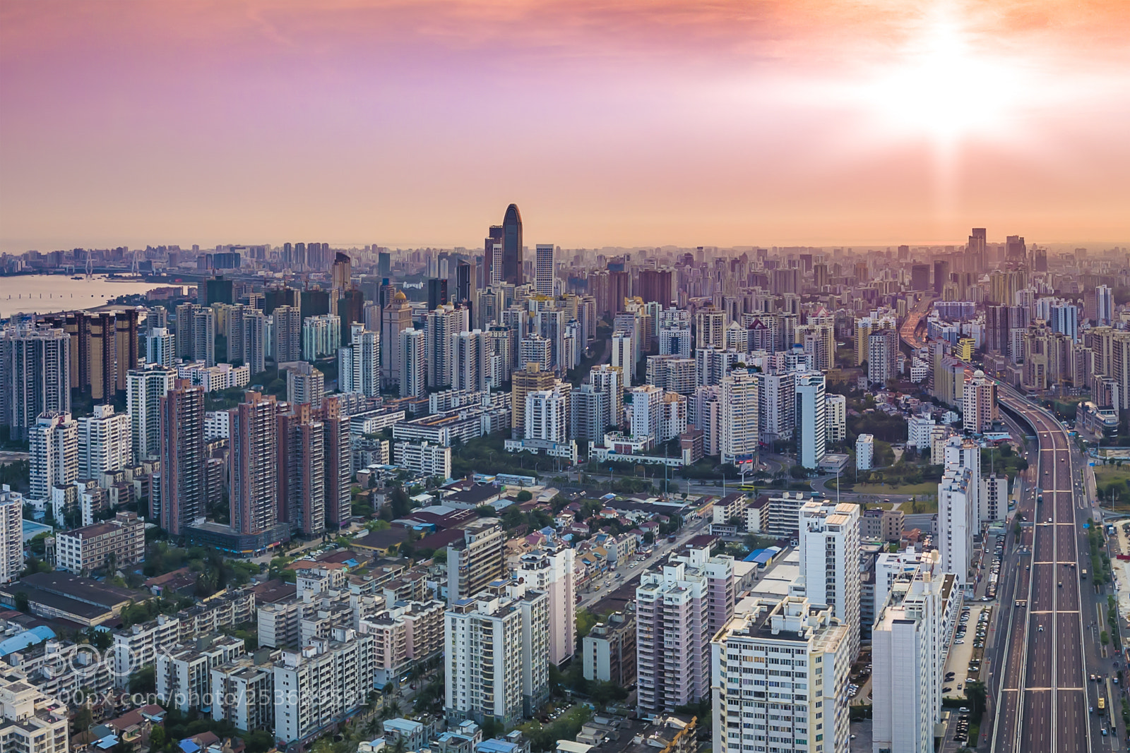 DJI FC220 sample photo. Aerial view of skyscrapers photography