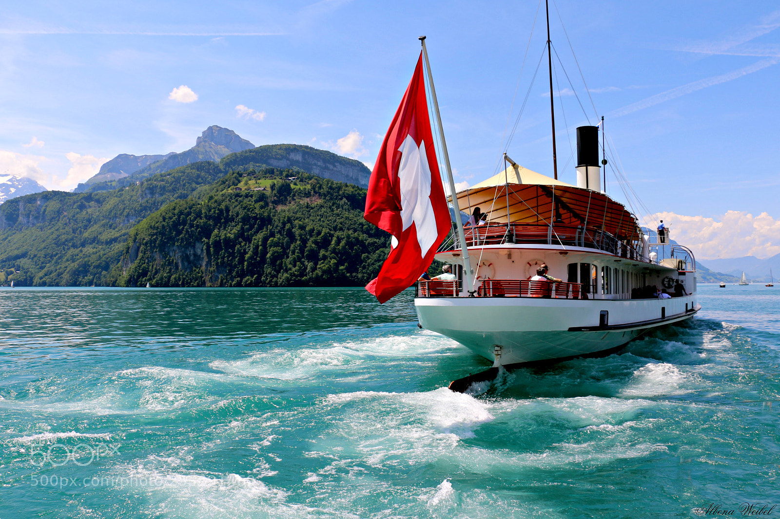 Canon EOS 70D sample photo. Boat on lake lucerne.... photography