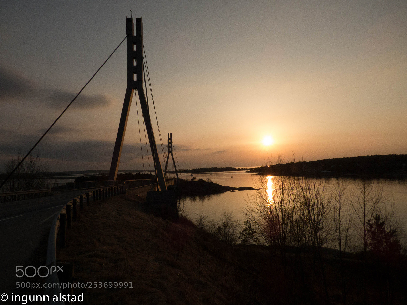 Panasonic DMC-FZ72 sample photo. Sunset at bridge photography