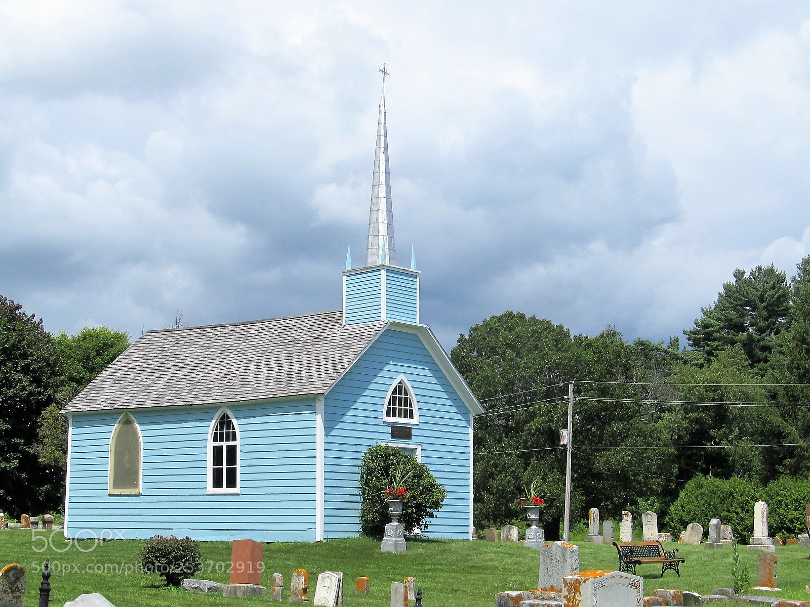 Canon PowerShot SX130 IS sample photo. The little blue church photography
