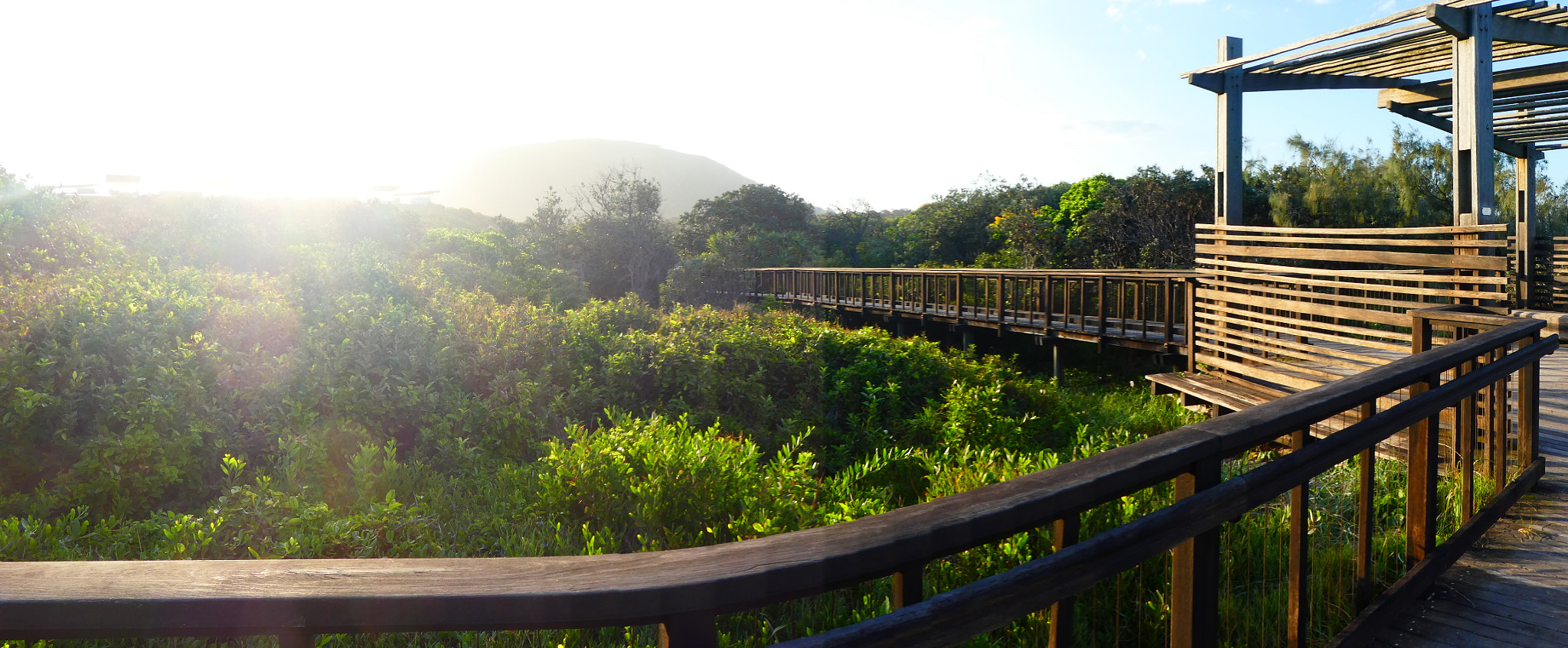 Panasonic Lumix DMC-ZS60 (Lumix DMC-TZ80) sample photo. Coolum beach boardwalk photography