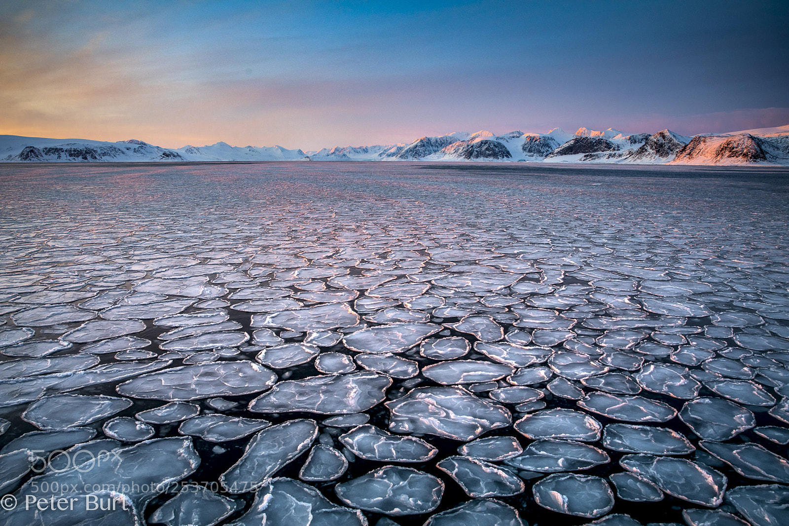 Canon EOS 5D Mark IV sample photo. Pancake ice sunset photography