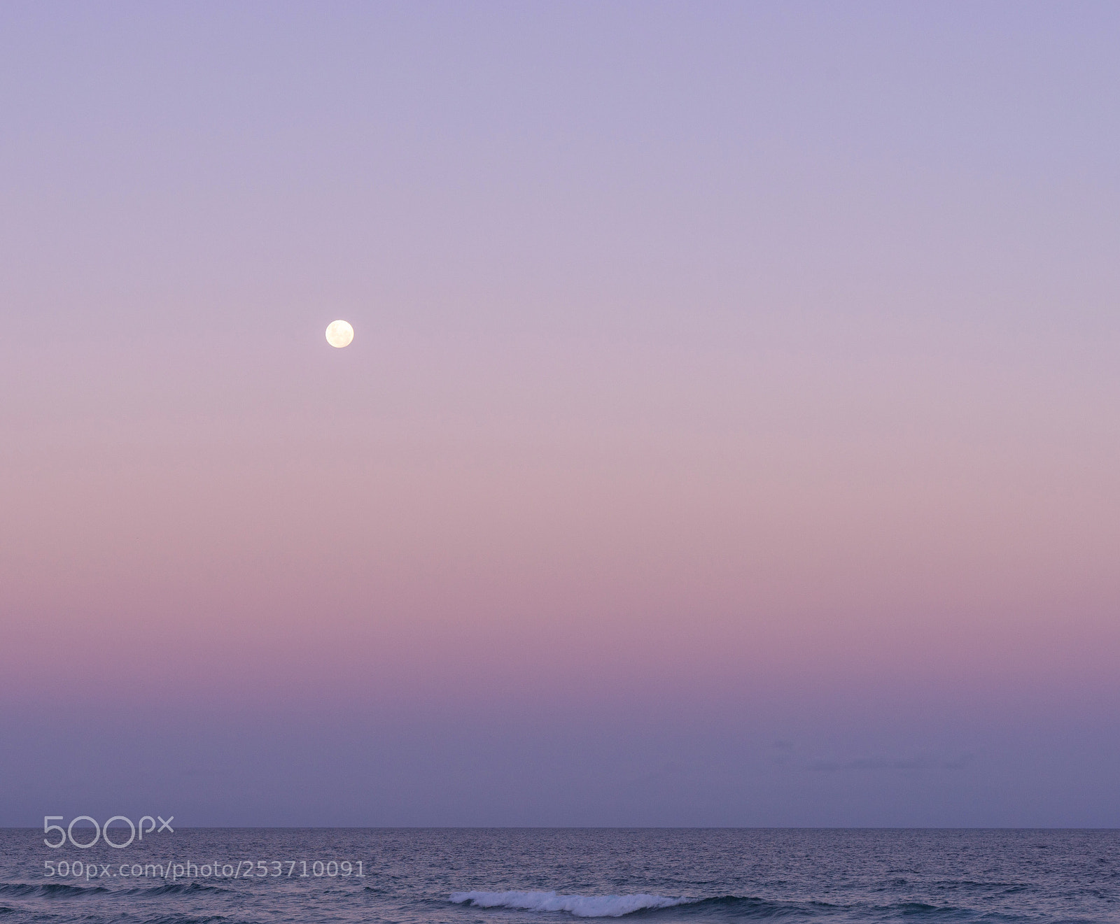 Sony a7 II sample photo. Pastel moonrise... photography