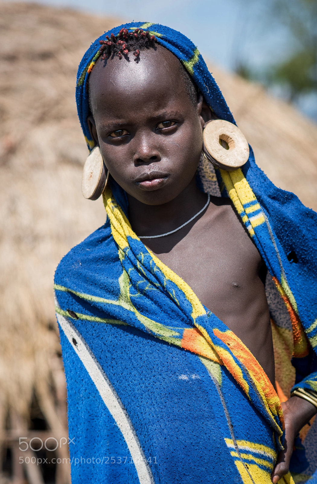 Nikon D810 sample photo. Mursi boy photography