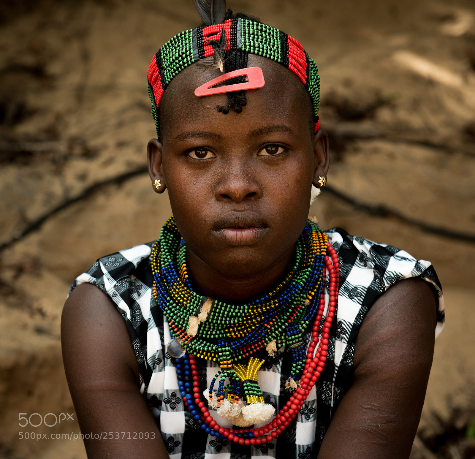 Nikon D810 sample photo. Hamer tribe girl photography
