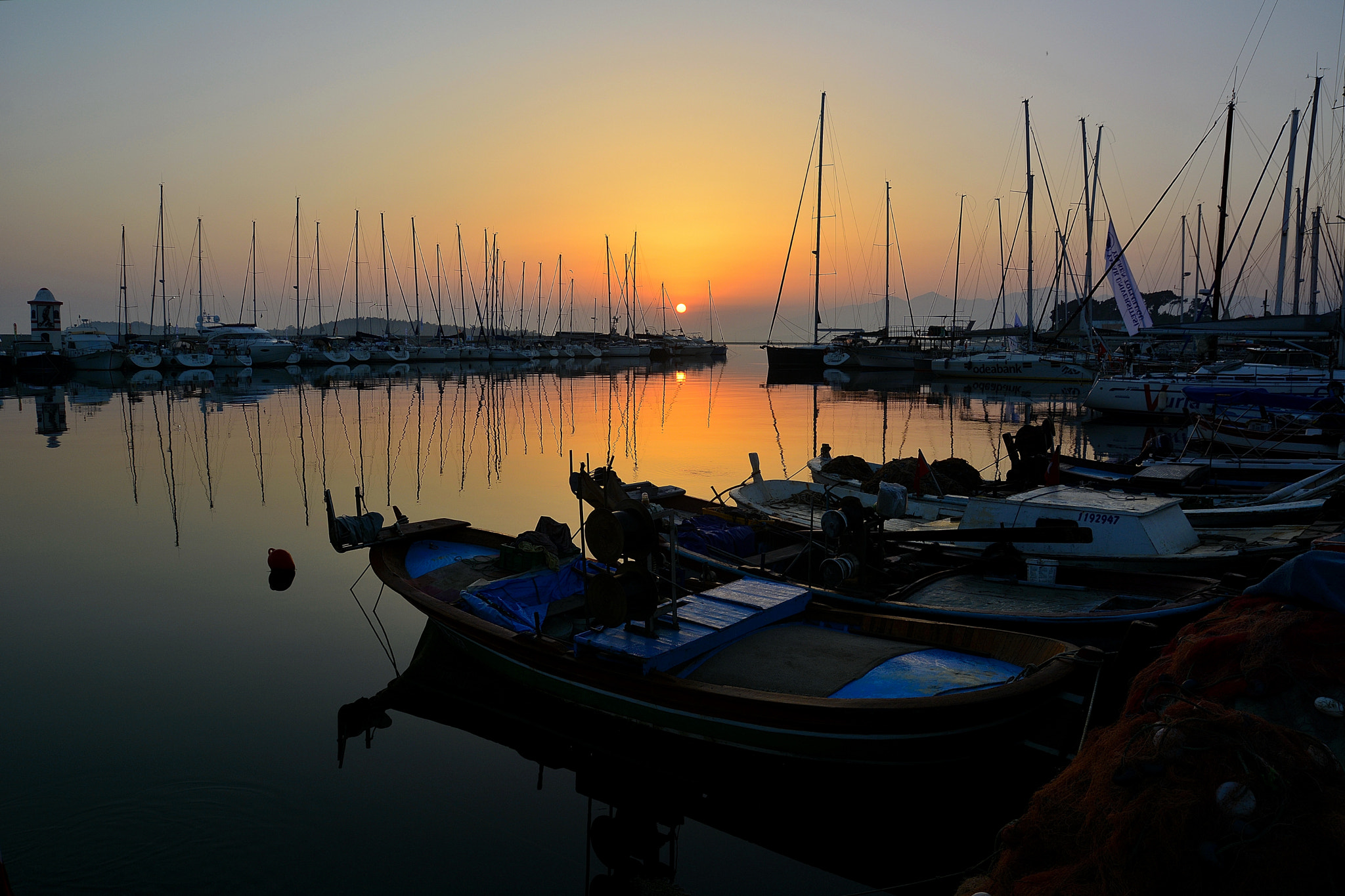 Nikon D7100 sample photo. Sunrise-marina photography
