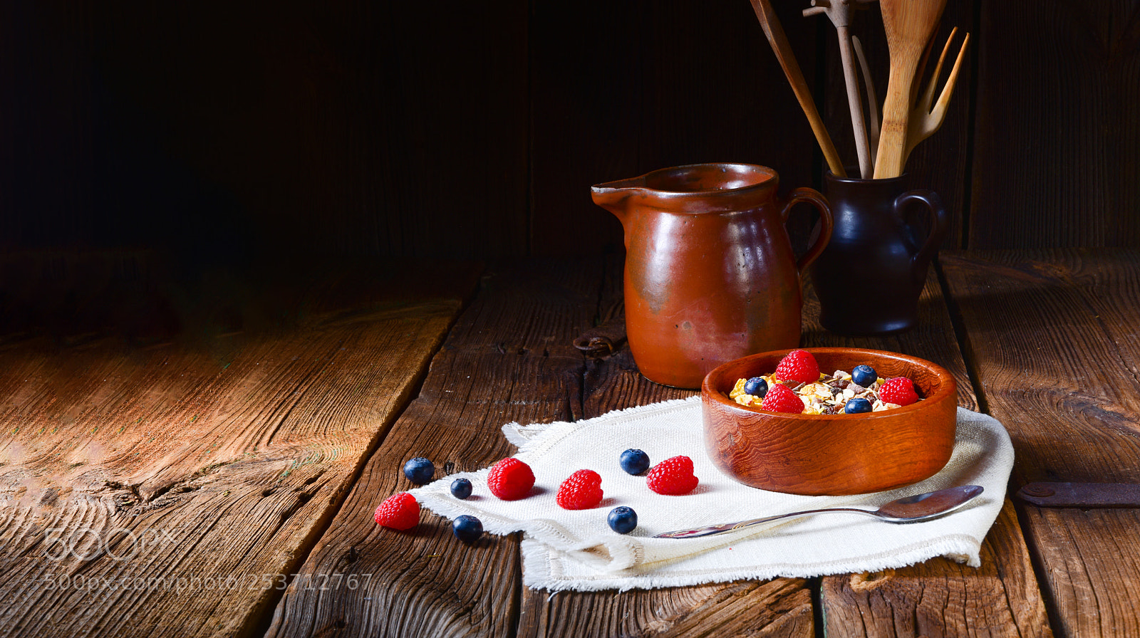 Nikon D810 sample photo. Rustic muesli breakfast with photography