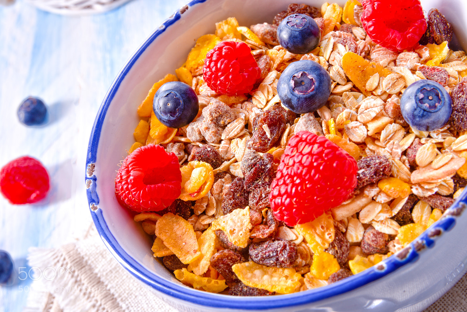 Nikon D810 sample photo. Muesli breakfast menu with photography