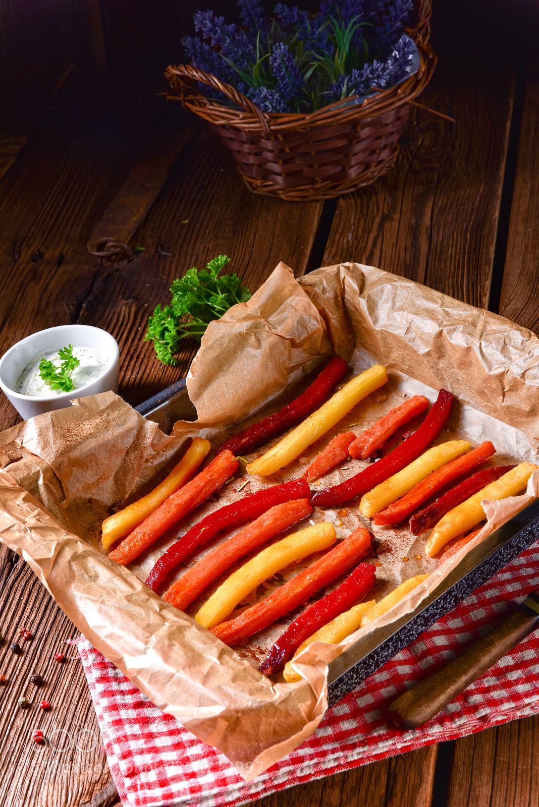 Nikon D810 sample photo. Colorful vegetable fries from photography