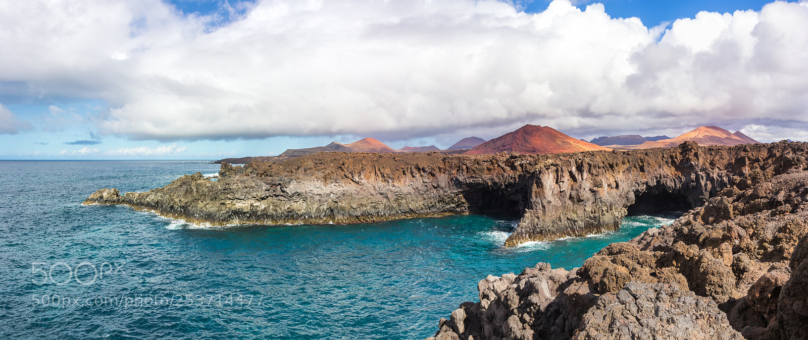 Canon EOS 60D sample photo. Los hervideros panorama photography