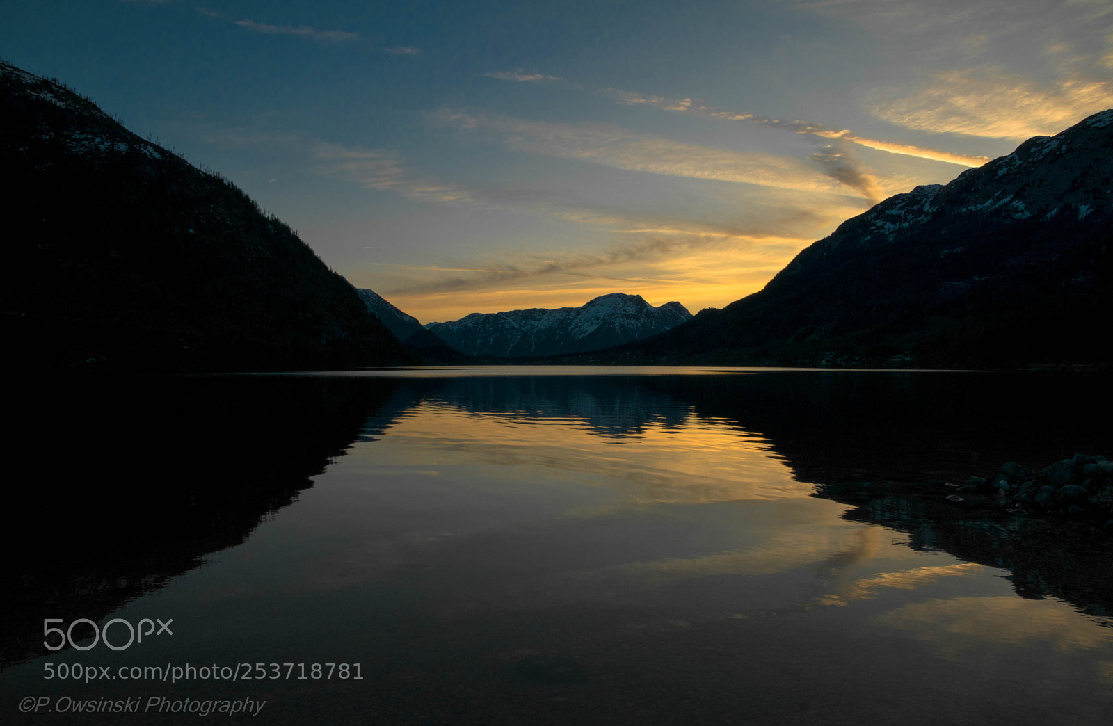 Nikon D5300 sample photo. Sunset at lake grundlsee photography