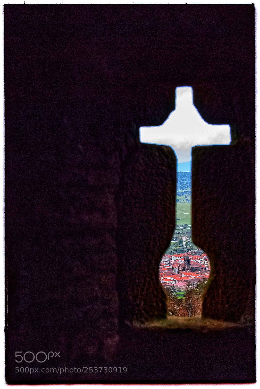 Nikon D60 sample photo. Village inside the cross photography