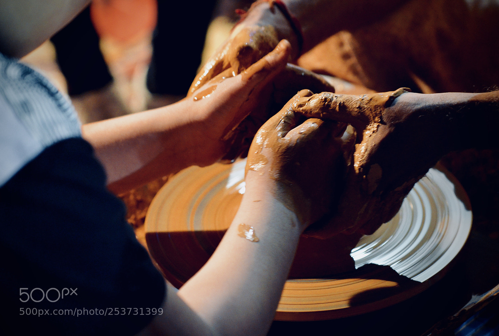 Nikon D5100 sample photo. Clay pot making demo photography
