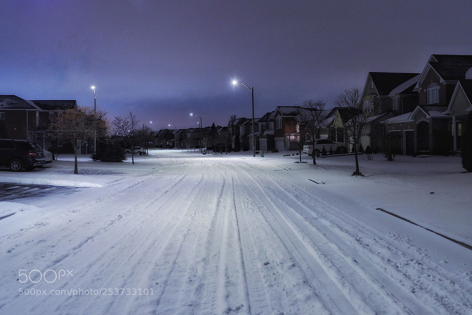 Olympus OM-D E-M1 Mark II sample photo. Icy road in the photography