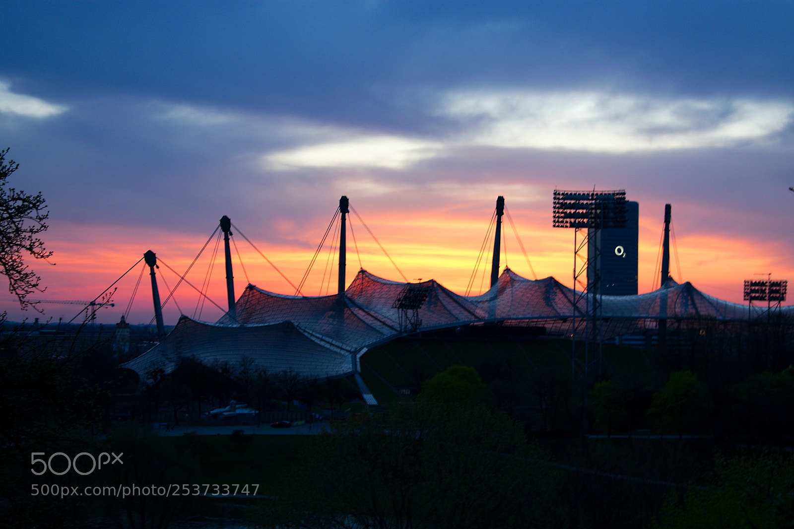 Nikon D3400 sample photo. Sunset in olympiapark in photography