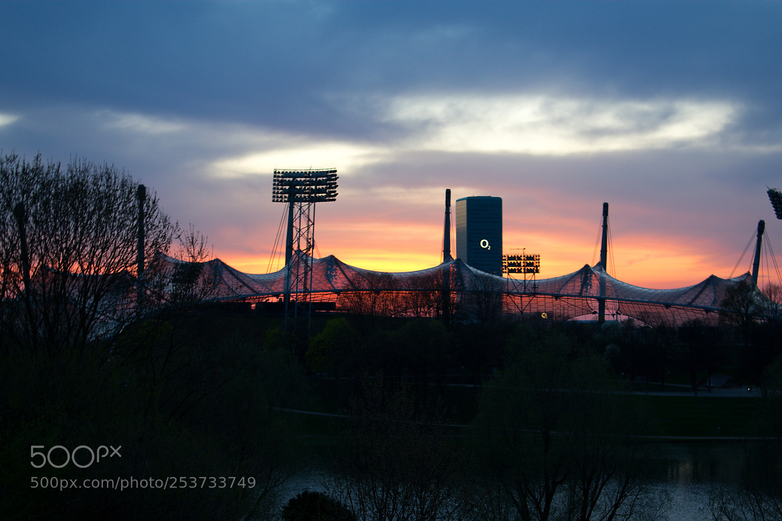 Nikon D3400 sample photo. Sunset over olympia stadium photography