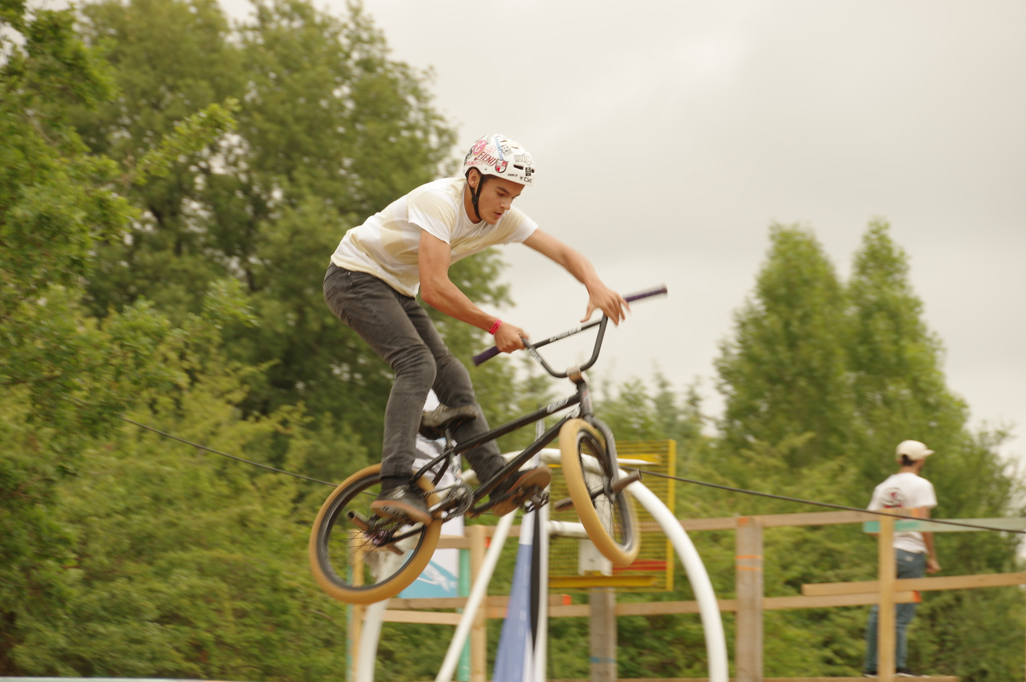 Pentax K-3 II sample photo. Funambule du velo et du skate photography