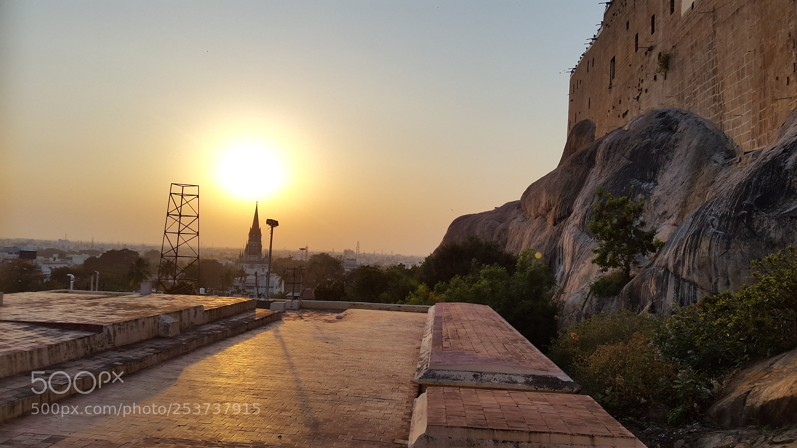 Samsung Galaxy S5 sample photo. Fort temple sunset photography