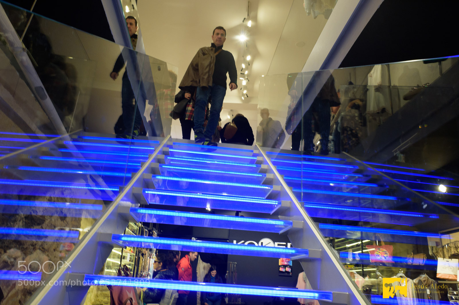 Nikon Df sample photo. "the blue stairway" photography