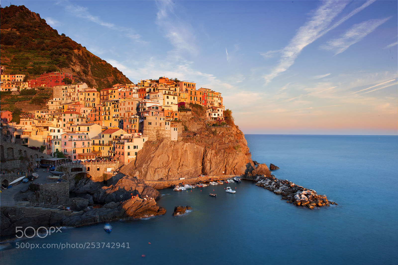 Nikon D700 sample photo. Manarola sunset photography