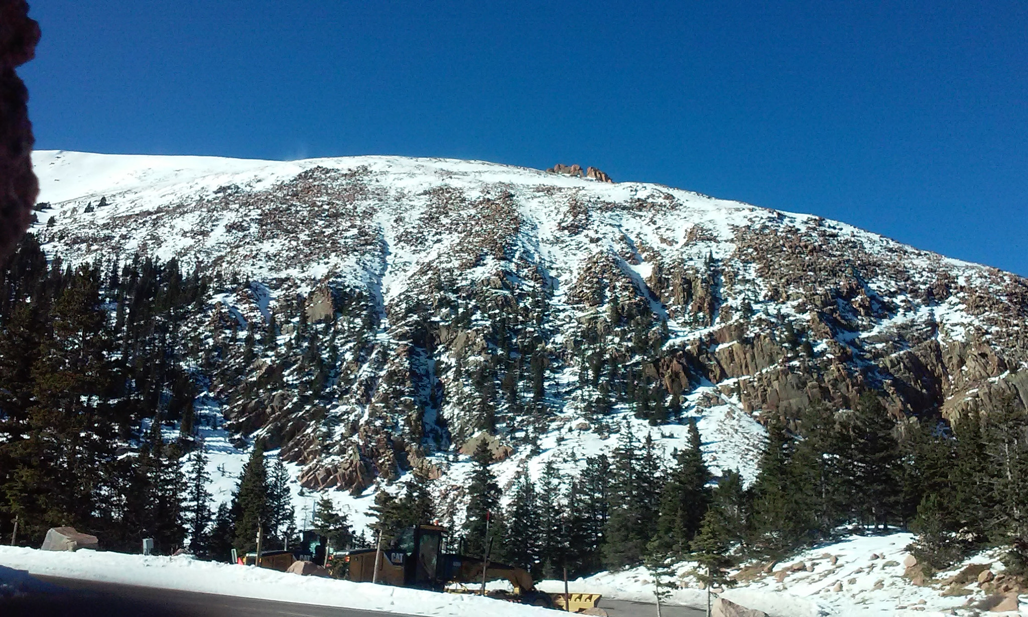 LG Optimus Exceed 2 sample photo. Mountain in winter photography
