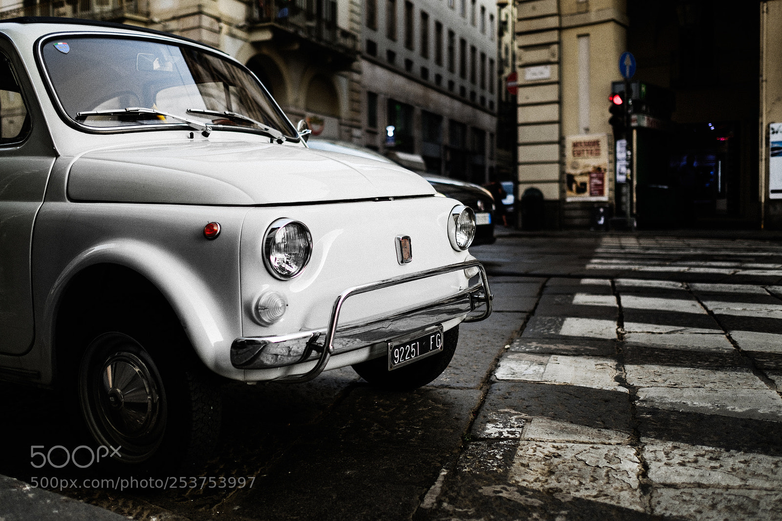 Fujifilm X-T2 sample photo. Fiat 500 kodak portra effect photography